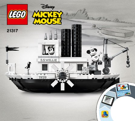 Building Instructions - LEGO - 21317 - Steamboat Willie: Page 1