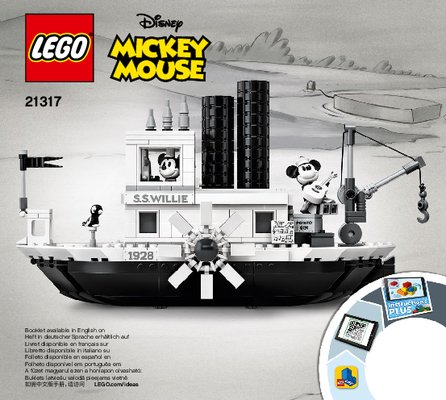 Building Instructions - LEGO - 21317 - Steamboat Willie: Page 1