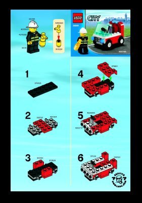 Building Instructions - LEGO - 30001 - Firemans Car: Page 1