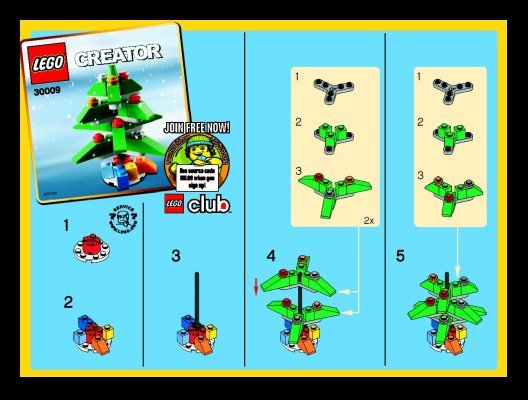 Building Instructions - LEGO - 30009 - Christmas Tree: Page 1