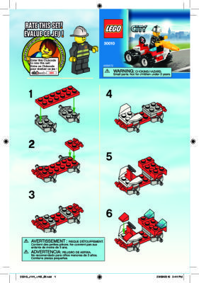 Building Instructions - LEGO - 30010 - Fire Chief: Page 1