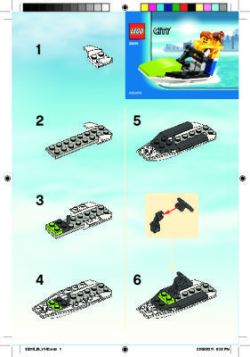 Building Instructions - LEGO - 30015 - Jet ski: Page 1