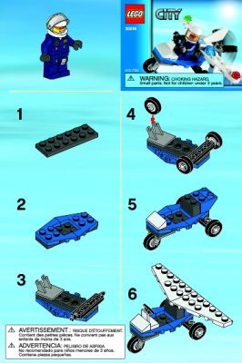 Building Instructions - LEGO - 30018 - Police Plane: Page 1