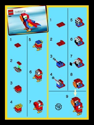 Building Instructions - LEGO - 30021 - Parrot: Page 1