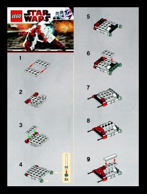 Building Instructions - LEGO - 30050 - Republic Attack Shuttle: Page 1