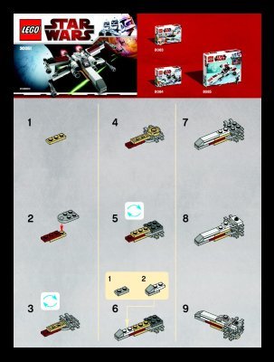 Building Instructions - LEGO - 30051 - X-wing: Page 1