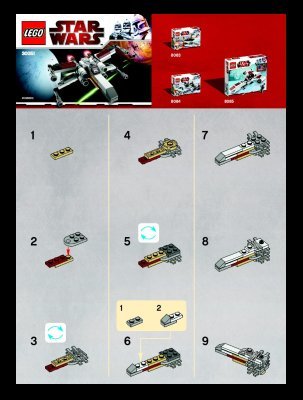 Building Instructions - LEGO - 30051 - X-wing: Page 1