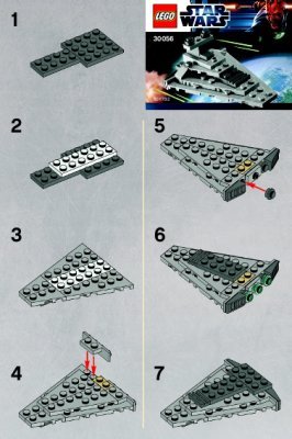 Building Instructions - LEGO - 30056 - Mini Star Destroyer: Page 1