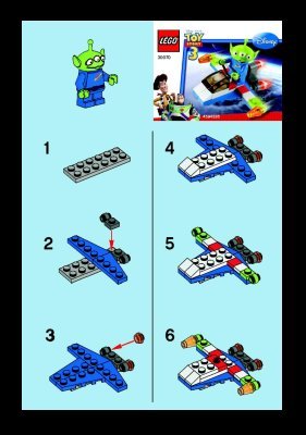 Building Instructions - LEGO - 30070 - Alien Space Ship: Page 1