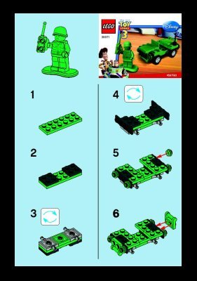 Building Instructions - LEGO - 30071 - Army Jeep: Page 1