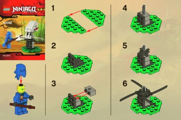 Building Instructions - LEGO - 30082 - Ninja Training: Page 1