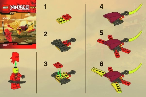 Building Instructions - LEGO - 30083 - Dragon Fight: Page 1