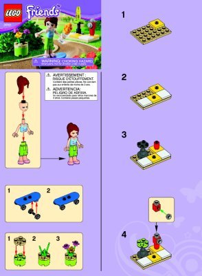 Building Instructions - LEGO - 30101 - Mia's Skateboard: Page 1