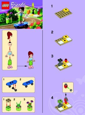 Building Instructions - LEGO - 30101 - Mia's Skateboard: Page 1