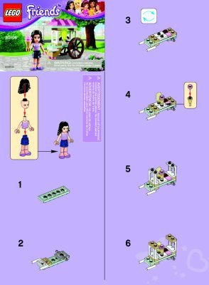 Building Instructions - LEGO - 30106 - LEGO® Friends Ice Cream Stand: Page 1