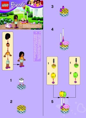 Building Instructions - LEGO - 30107 - LEGO® Friends Birthday Party: Page 1