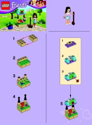 Building Instructions - LEGO - 30112 - Emma’s Flower Stand: Page 1