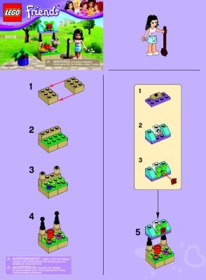 Building Instructions - LEGO - 30112 - Emma’s Flower Stand: Page 1