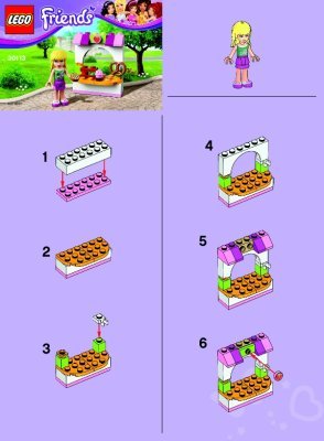 Building Instructions - LEGO - 30113 - Stephanie’s Bakery Stand: Page 1