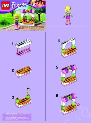 Building Instructions - LEGO - 30113 - Stephanie’s Bakery Stand: Page 1