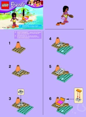 Building Instructions - LEGO - 30114 - Andrea’s Beach Lounge: Page 1