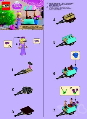 Building Instructions - LEGO - 30116 - Rapunzel’s Market Visit: Page 1