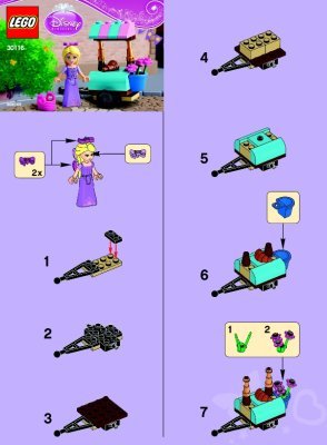 Building Instructions - LEGO - 30116 - Rapunzel’s Market Visit: Page 1