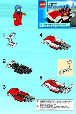 Building Instructions - LEGO - 30150 - Race Car: Page 1