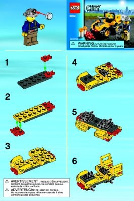 Building Instructions - LEGO - 30152 - Mining Quad: Page 1