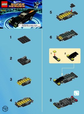 Building Instructions - LEGO - 30161 - Batmobile: Page 1