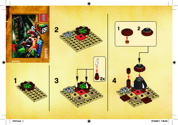 Building Instructions - LEGO - 30170 - HEROICA Ganrash: Page 1