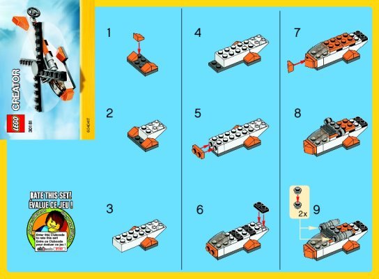 Building Instructions - LEGO - 30181 - Helicopter: Page 1