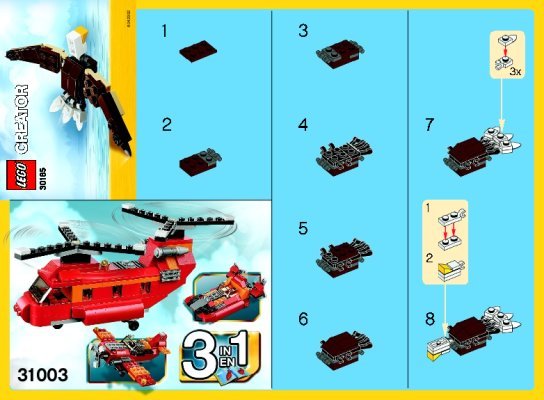 Building Instructions - LEGO - 30185 - Little Eagle: Page 1