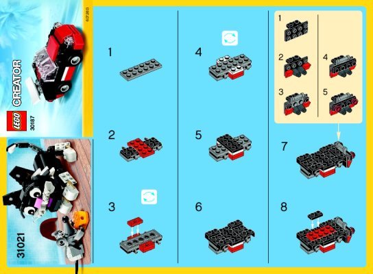 Building Instructions - LEGO - 30187 - Fast Car: Page 1