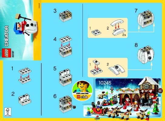 Building Instructions - LEGO - 30197 - Snowman: Page 1