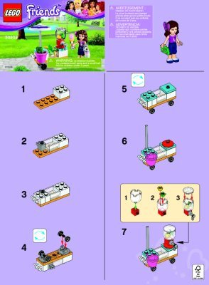 Building Instructions - LEGO - 30202 - Smoothie Stand: Page 1