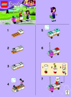 Building Instructions - LEGO - 30202 - Smoothie Stand: Page 1