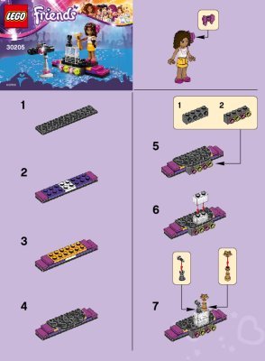 Building Instructions - LEGO - 30205 - Pop Star Red Carpet: Page 1