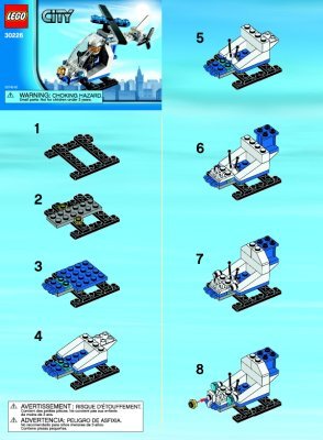 Building Instructions - LEGO - 30226 - Police helicopter: Page 1