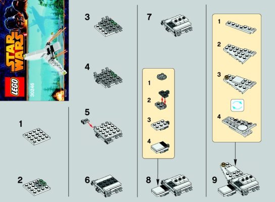 Building Instructions - LEGO - 30246 - Imperial Shuttle™: Page 1