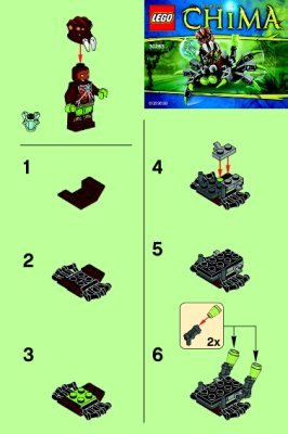 Building Instructions - LEGO - 30263 - Spider Crawler: Page 1