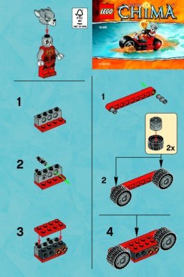 Building Instructions - LEGO - 30265 - Worriz’ Fire Bike: Page 1