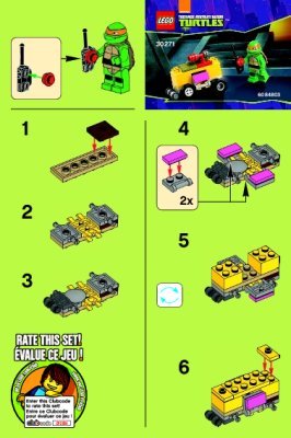 Building Instructions - LEGO - 30271 - Mikey’s Mini-Shellraiser: Page 1