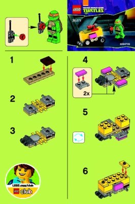 Building Instructions - LEGO - 30271 - Mikey’s Mini-Shellraiser: Page 1