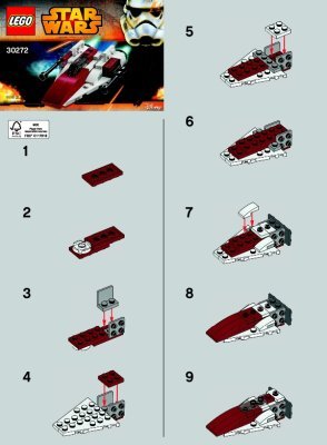 Building Instructions - LEGO - 30272 - A-Wing Starfighter™: Page 1