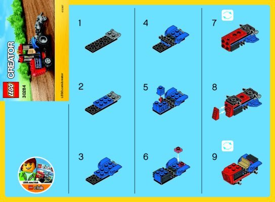 Building Instructions - LEGO - 30284 - Tractor: Page 1