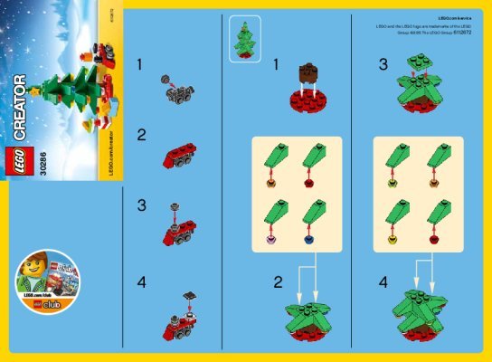 Building Instructions - LEGO - 30286 - Christmas Tree: Page 1