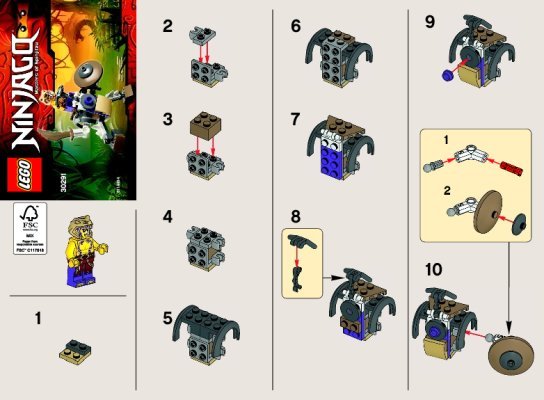 Building Instructions - LEGO - 30291 - Anacondrai Battle Mech: Page 1