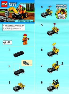 Building Instructions - LEGO - 30312 - Demolition Driller: Page 1