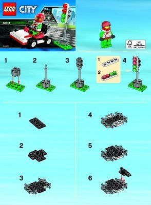 Building Instructions - LEGO - 30314 - Go-Kart Racer: Page 1